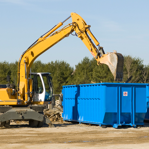 are there any restrictions on where a residential dumpster can be placed in Beckett NJ